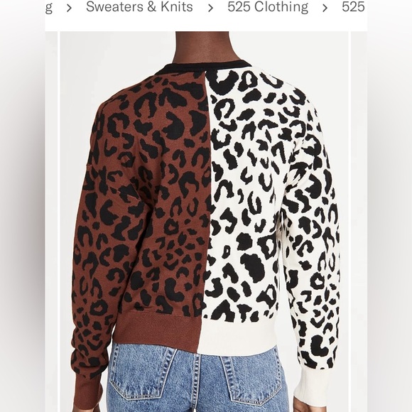 525 America animal print cardigan size small - Picture 3 of 5